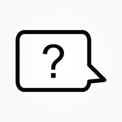 button question icon vector illustration 