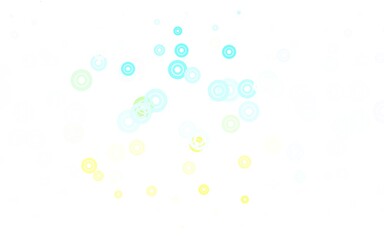 Light Blue, Yellow vector backdrop with dots.