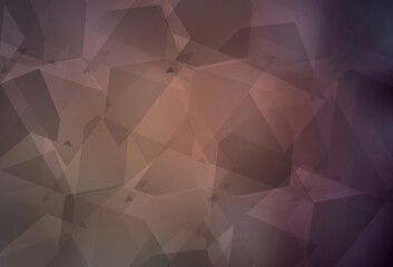 Dark Pink vector pattern with random polygonals.