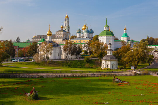 Scenic view of the Trinity-Sergius Lavra (Sergiev Posad, Russia)