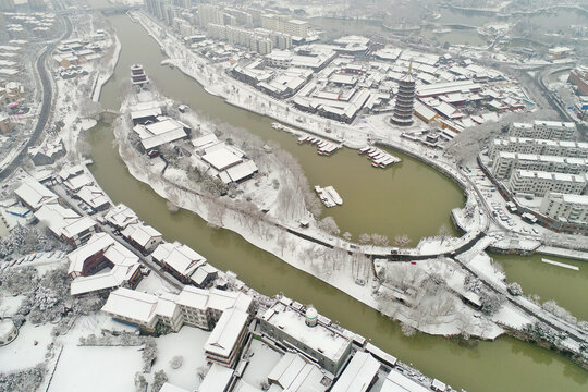 China's current situation of jiangsu province qingjiang pu scenery