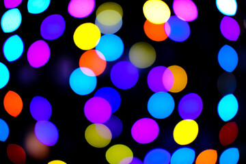 イルミネーションの玉ボケ