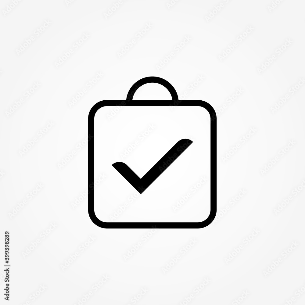 Poster assignment turned in line icon