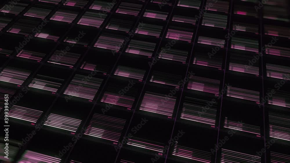 Poster abstract visualization of power supply control panel. animation. digital screen showing energy trans