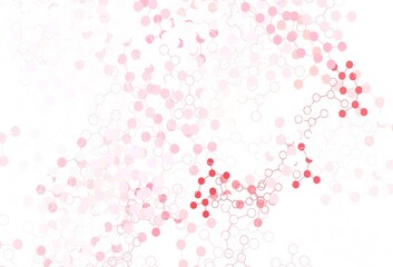 Light Red vector background with forms of artificial intelligence.