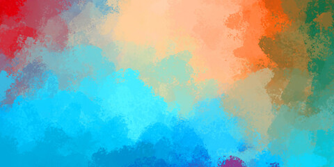 Brush stroked painting. Artistic vibrant and colorful wallpaper. Chaotic painting. Brushed Painted Abstract Background.