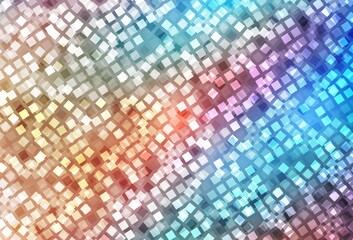 Fototapeta premium Light Blue, Yellow vector template with rhombus.