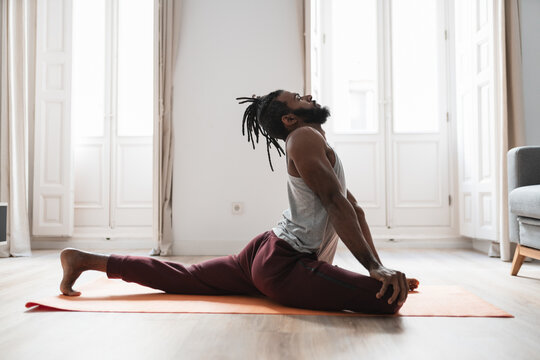 Black male contortionist