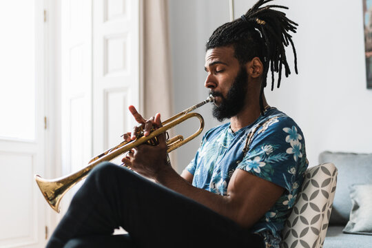 Man playing saxophone
