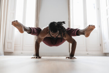 Black male contortionist