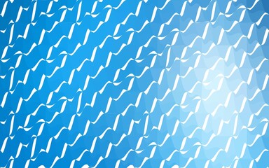 Fototapeta premium Light BLUE vector blurry triangle background design. Geometric background in Origami style with gradient.