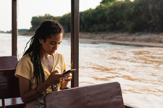 The floating village in Cambodia