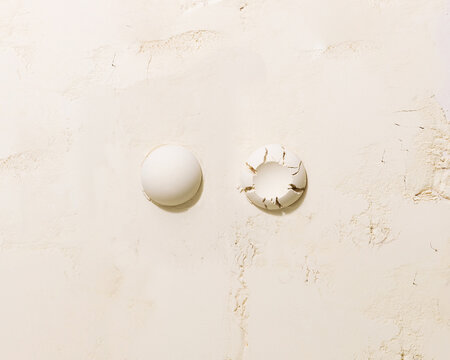 Powder with circular shapes
