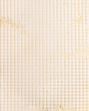 Closeup of textured powder