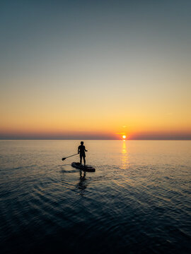 A man on a Paddle