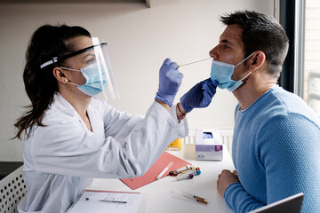 Nurse working in hospital