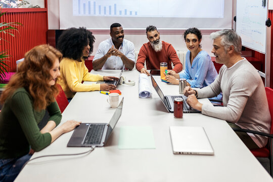 Business group at a workshop in the office