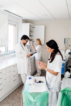 Medical staff at work
