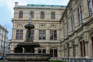 Fototapeta na wymiar Fountain in Vienna