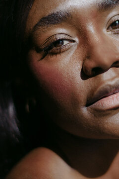Beautiful African American Woman Natural Beauty Portraits
