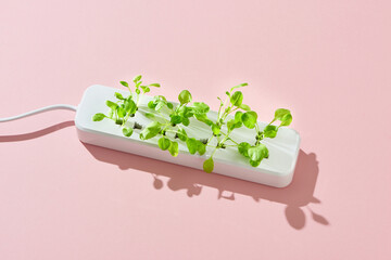 Renewable energy, sustainability, ecology concept.