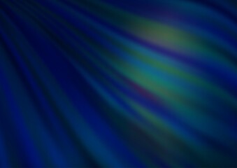 Fototapeta premium Dark BLUE vector background with bent lines.