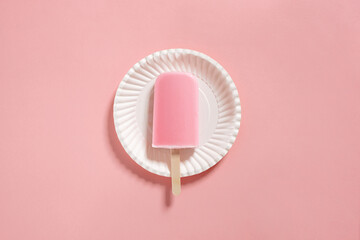 Strawberry popsicle.