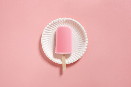 Strawberry popsicle.