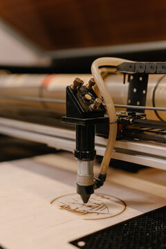 CNC pyrography machine burning ornament