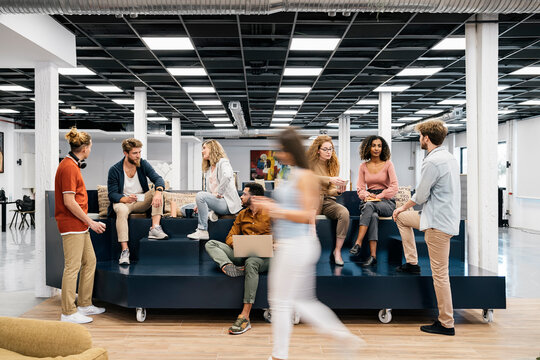 Portrait Of Team Work During Break Time At Office