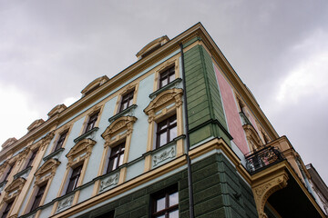 Fototapeta na wymiar Side of a building in Wroclav