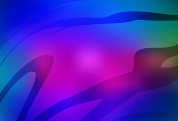 Dark Pink, Blue vector colorful blur backdrop.