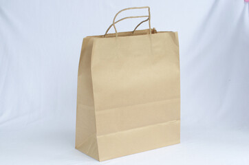 paper bag isolated on white