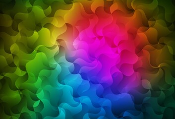 Dark Pink, Green vector pattern with lines.