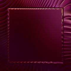 Obraz premium Abstract framed background. Colorful vibrant wavy design wallpaper. Creative graphic 2d illustration with centered frame. Trendy fluid cover with dynamic shapes flow.