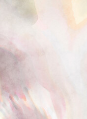 Modern painting of soothing brush strokes resembling alcohol inks. Watercolor abstract painting with pastel colors for poster, wall art, banner, card, book cover or packaging.