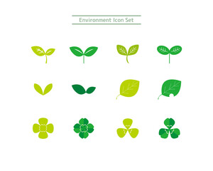 Vector illustration set of environment.  Ecology.  icon.