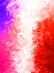 Artistic abstract background. Texture painted wallpaper. Creative illustration with strokes of paint. Brush pattern painting.