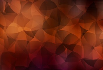 Dark Red vector template with chaotic shapes.