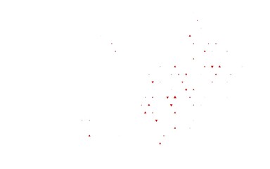 Fototapeta premium Light Red vector background with triangles.