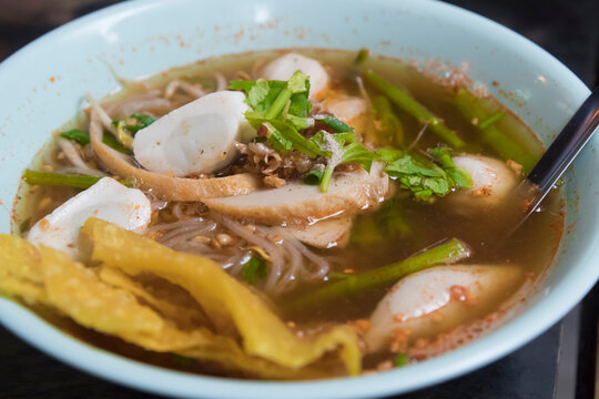 Thai noodle soup tom yum