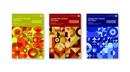 Geometric design cover colorful
