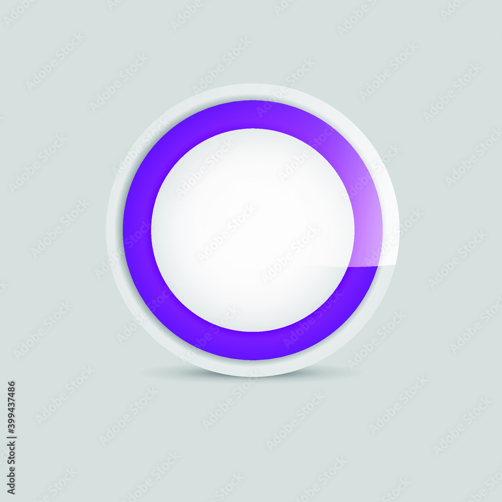 Poster modern button icon. 3d button concept. eps10 vector illustration.