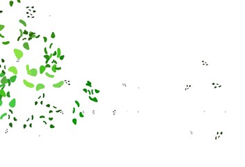 Light Green vector texture with random forms.
