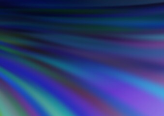 Fototapeta premium Light BLUE vector pattern with lava shapes.