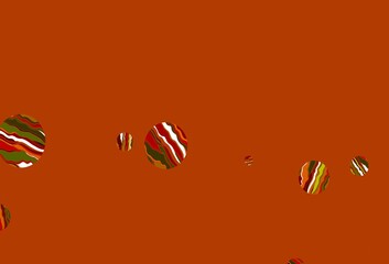 Light multicolor, rainbow vector layout with circle shapes.