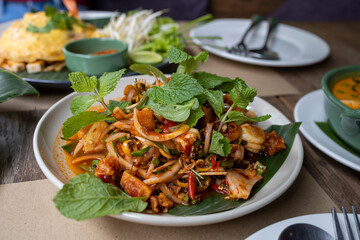 Pla Rad Prik, Thai spicy fried fish with Tamarind sauce