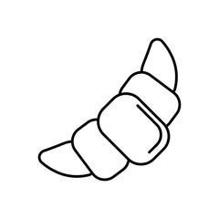 croissant bread line style icon