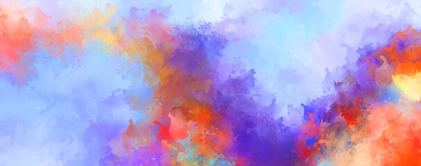 Fototapeta premium Strokes of paint. 2D Illustration. Brushed Painted Abstract Background. Brush stroked painting. Modern art.