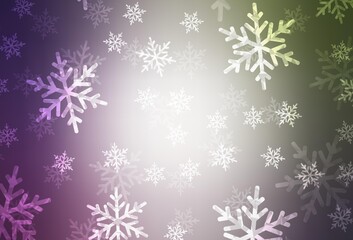 Light Pink, Green vector layout in New Year style.